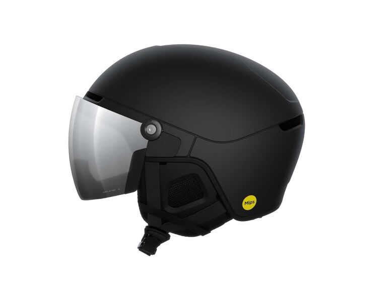 Lyžařská helma POC OBEX VISOR Black matt/clarity universal/partly sunny/silver