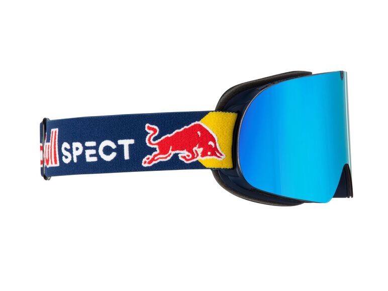 Lyžařské brýle RED BULL SPECT SOAR-11BL3 Dark blue/dusk blue snow - red with ice blue mirror, S.3