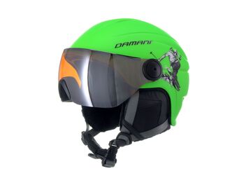 Dětská lyžařská helma Damani - Skier Visor C03 zelená