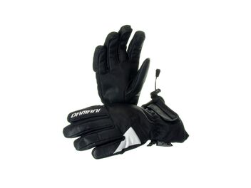 Lyžařské dámské rukavice Damani R05 - celokožené (černo-bílá)