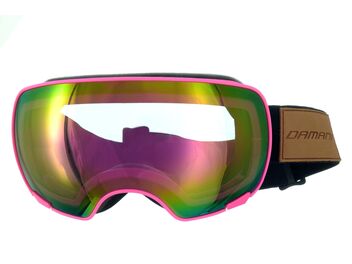 Magnetické brýle dámské Damani - GA04 - růžová reflexní (Sada=1x obručka, 1x růžové zrcadlové sklo Revo, 1x rozjasňující sklo)