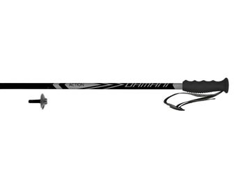 Lyžařské hole Damani Action PA05 - Gumová rukojeť black 24/25