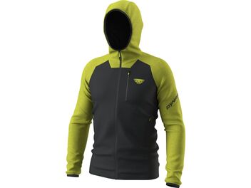 Pánská mikina DYNAFIT RADICAL WOOL HOODED golden lime