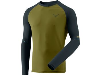Pánské běžecké tričko DYNAFIT ALPINE PRO LONG SLEEVE SHIRT MEN Army