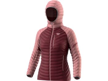 Dámská bunda DYNAFIT RADICAL DOWN RDS HOODED JACKET WOMEN mokarosa