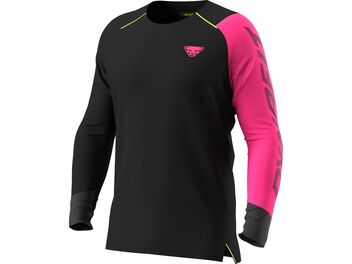 Pánské běžecké tričko DYNAFIT DNA LONGSLEEVE M Pink glo