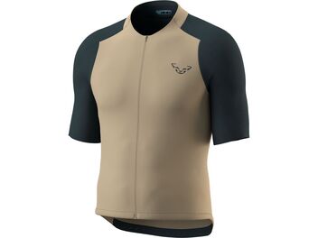 Pánský cyklistický dres DYNAFIT RIDE LIGHT S/S FZ JERSEY M rock khaki