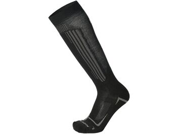 Lyžařské ponožky MICO CALZA SKI SUPERTHERMO PRIMALOFT-SETA MED, NERO/GRIGIO