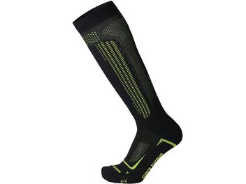 Lyžařské ponožky MICO CALZA SKI SUPERTHERMO PRIMALOFT-SETA, NERO/CEDRO