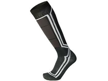 Zimní ponožky MICO LIGHT WEIGHT ODOR ZERO X-STATIC SKI SOCK, NERO/ANTRACITE
