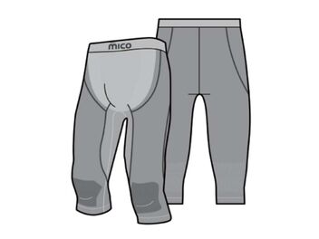 Pánské funkční spodky MICO CALZAMAGLIA 3/4 MAN ODOR ZERO XT2, GRIGIO, III