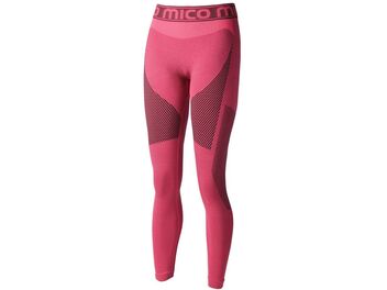 Dámské funkční spodky MICO WOMAN LONG TIGHT PANTS WARM CONTROL, NERO/AMARENA