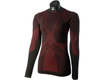 Dámské funkční triko MICO MAGLIA LUPETTO M/L WOMAN ACTIVE SKIN, NERO FUCSIA