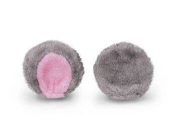 Dekorace na přilbu ETAPE FUNNY KIT, růžová/šedá