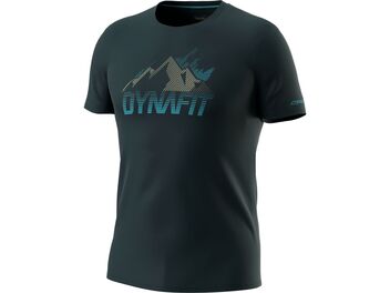 Pánské běžecké tričko DYNAFIT TRANSALPER GRAPHIC S/S TEE M Blueberry