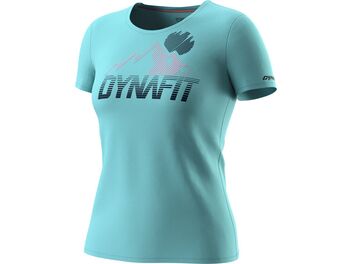 Dámské běžecké tričko DYNAFIT TRANSALPER GRAPHIC S/S TEE W Marine Blue