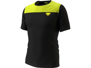 Pánské běžecké tričko DYNAFIT ELEVATION MERINO MEN Lime punch