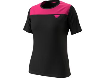 Dámské běžecké triko DYNAFIT ELEVATION MERINO flamingo
