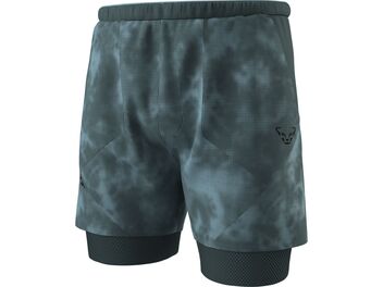 Pánské běžecké kraťasy DYNAFIT TRAIL REFLECTIVE 2/1 SHORTS cinder