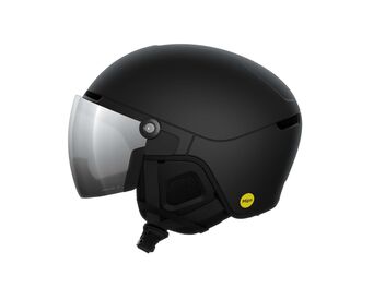 Lyžařská helma POC OBEX VISOR Black matt/clarity universal/partly sunny/silver