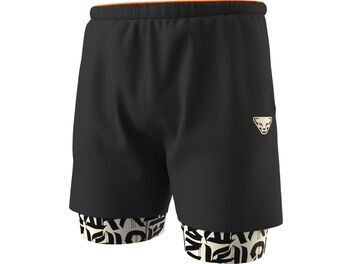 Pánské běžecké šortky DYNAFIT TRAIL 2IN1 SHORTS M Black out/overcast
