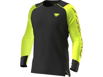 Pánské běžecké tričko DYNAFIT DNA LONGSLEEVE M ultra yellow