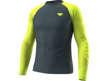 Pánské běžecké tričko DYNAFIT ULTRA S-TECH L/S TEE M ultra yellow