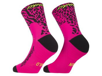 Ponožky DYNAFIT RUN WILD MID SK Pink glo