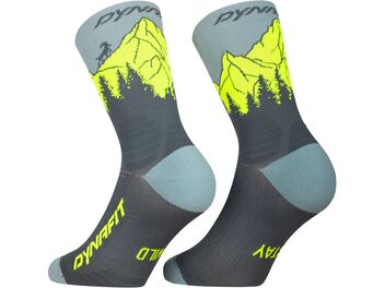 Ponožky DYNAFIT TRAVERSE CREW SK Cinder ultra yellow