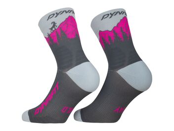 Ponožky DYNAFIT TRAVERSE MID SK Cinder pink glo