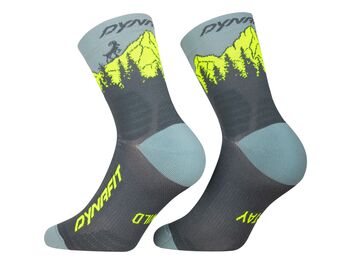 Ponožky DYNAFIT TRAVERSE MID SK Cinder ultra yellow